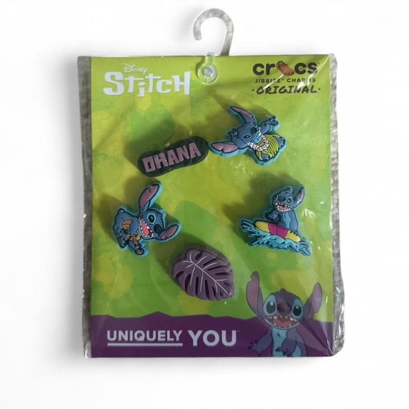 CROCS Other - NWT Disney Stitch Jibbitz Charms Set